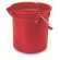 Rubbermaid 圆形Brute清洁桶,9.5L,红色