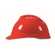 MSA V-Gard500 PVC吸汗带PE安全帽 10146561 红色