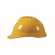 MSA V-Gard500 PVC吸汗带PE安全帽 10146549 黄色