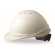 MSA 针织布吸汗带PE安全帽 V-Gard500 PE带透气孔帽壳 白色