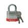 贝迪(BRADY) 钢锁,0.75英寸锁梁,锁芯互异,橙色,6/包；51283