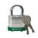 贝迪(BRADY) 钢锁,0.75英寸锁梁,锁芯互异,绿色；99508