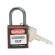 贝迪(BRADY) 安全挂锁,铝合金锁钩,锁梁高度1,异芯,棕色；143160