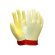 海太尔 针织手腕PVC涂层黄色均码24.5cm防割单面点塑止滑手套 0071